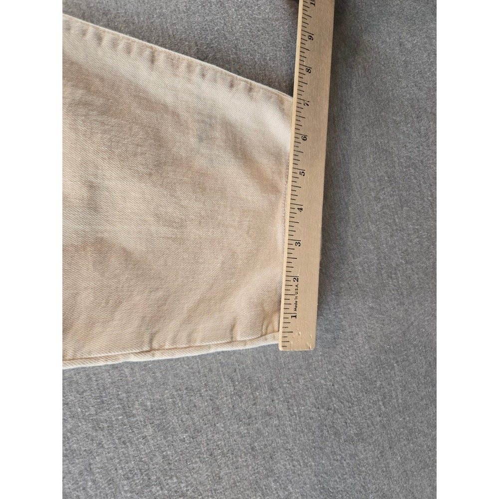 Loro Piana Quarona Pants Mens 36 Beige Italian Cotton Stretch 5 Pocket Trousers - Picture 13 of 15